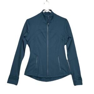 Women Lululemon Define Jacket Mesh Vent Luon Blue Borealis Sz 8 Athleisure